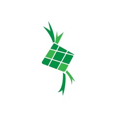 Ketupat eid al fitr  icon design template vector isolated