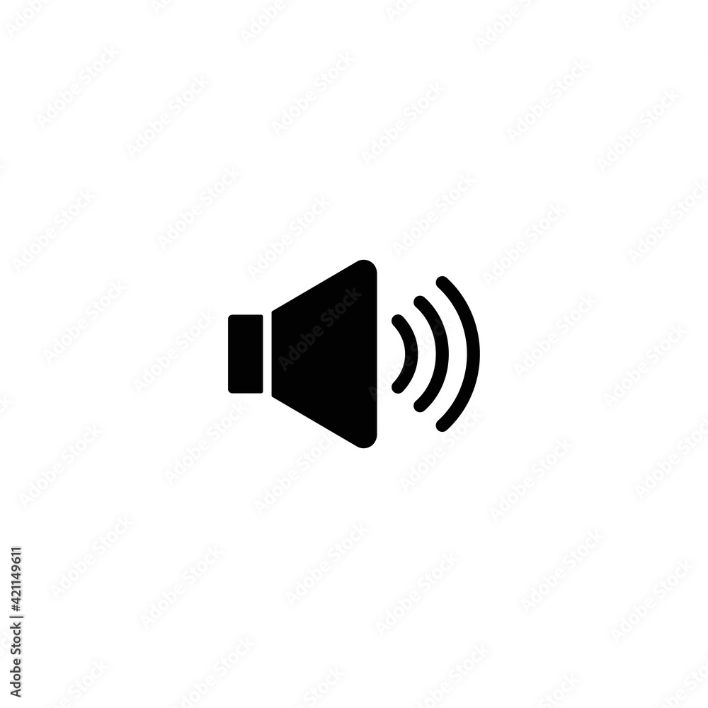 Poster speaker icon vector for web, computer and mobile app