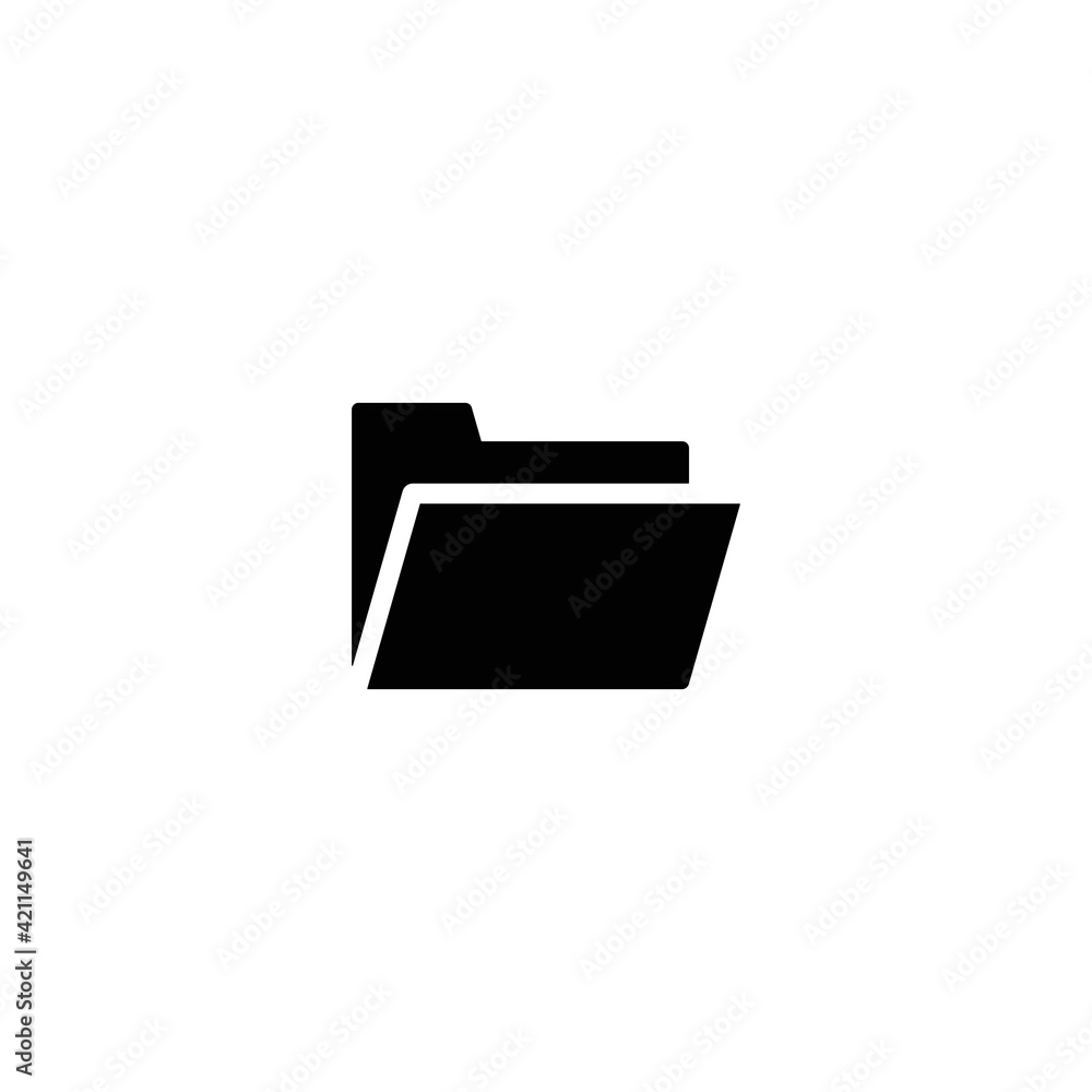 Poster folder icon vector for web, computer and mobile app