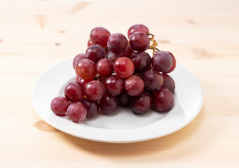 Red Globe on a wooden table
