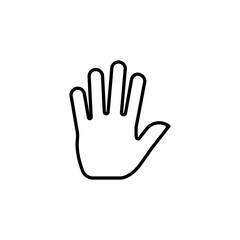 Hand gesture icon design template vector isolated