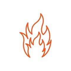 Fire icon design template vector isolated