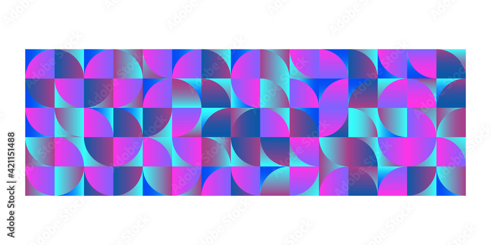 Poster mosaic rectangle in origami style. vector creative art. graphic element vector. color pattern. stock