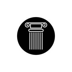 Pillar icon design template vector isolated