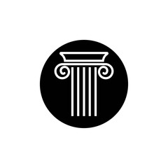 Pillar icon design template vector isolated