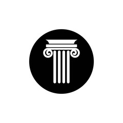 Pillar icon design template vector isolated