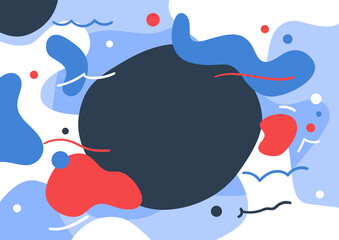 Color splash abstract cartoon background or children playground banner design element.