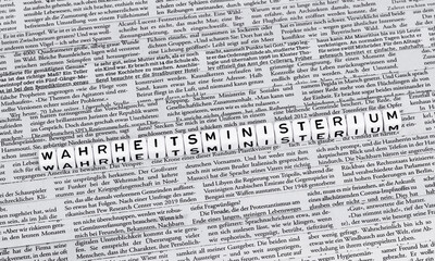 Obraz premium Wahrheitsministerium