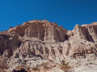 Fototapeta na wymiar White Cliff in Red Rock Canyon Park