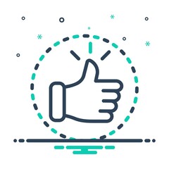 Mix icon for confident