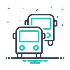 Mix icon for buses