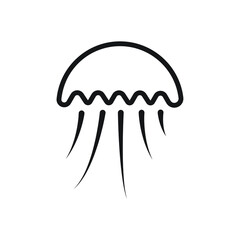 Jellyfish icon design. vector illustration
