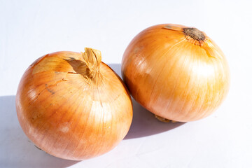 たまねぎ　背景が白のたまねぎ　タマネギ