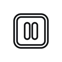 Pause button icon design. vector illustration