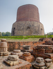 Sarnath Stupa in the Memory of Buddha