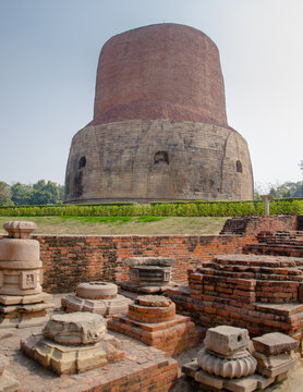 Sarnath Stupa in the Memory of Buddha