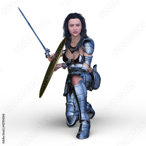 戦う女戦士 Wall Mural Wallpaper Murals Wallsheaven Tsuneomp