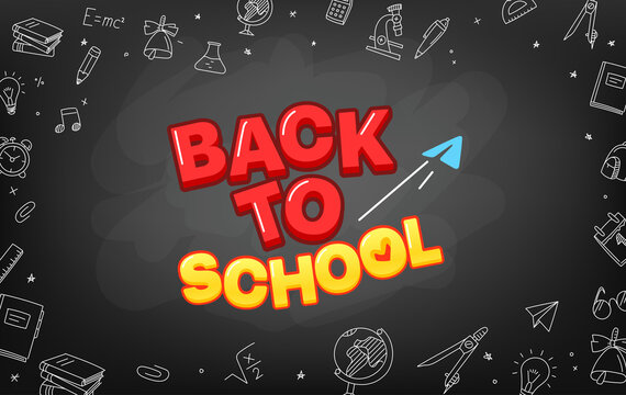 Welcome back to school vector concept