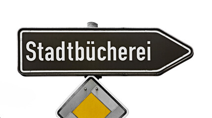 Stadtbücherei Wegweiser