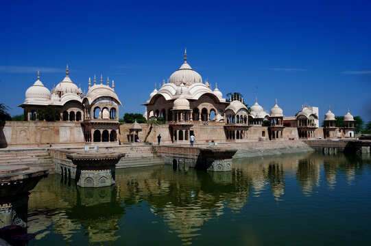 Kusum Sarovar, an  ancient abandoned temple in Mathura, Uttar Pradesh, India.
