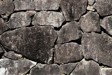 石垣　石積みの壁