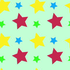 stars on a mint background