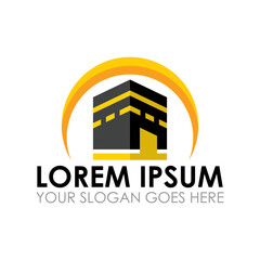 Obraz premium hajj vector , makkah logo vector