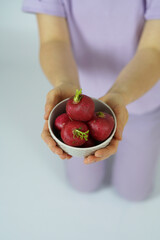Radish in the hands