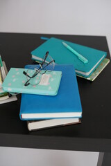 Glasses on a notepad