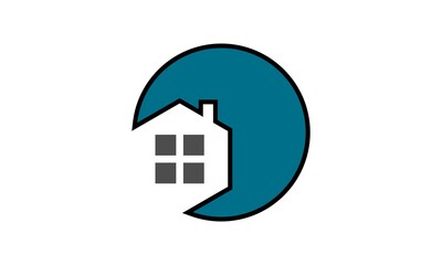 circle house vector 
