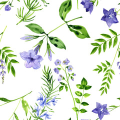 watercolor drawing floral background