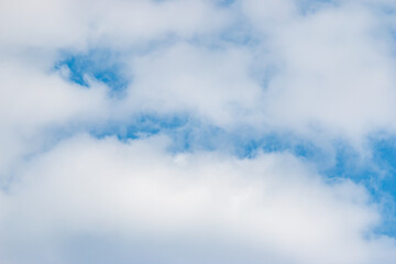 white clouds in the blue sky