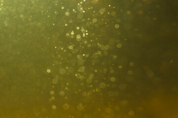 Abstract glitter gold bokeh