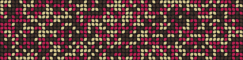 Abstract Geometric Pattern generative computational art illustration