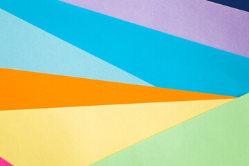 Colorful paper background, paper board and geometric figures, pastel color