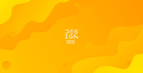 Abstract orange background. Trendy liquid shape with dynamic composition. Modern liquid gradient Eps 10 vector