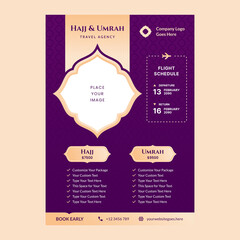 islamic flyer design template vector