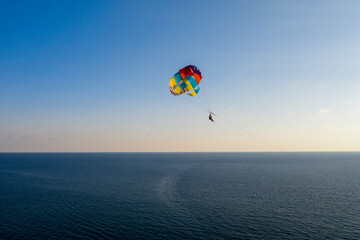 Fototapeta na wymiar parachute flying