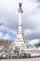 Fototapeta na wymiar Monument aux Girondins on the Quinconces square in Bordeaux Aquitaine France