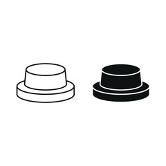 Button vector icon