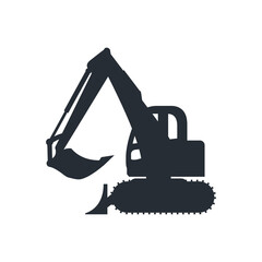 Construction car icon set, build machine, vector isolated illustration, side view on white background. 