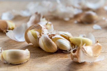 crushing garlic