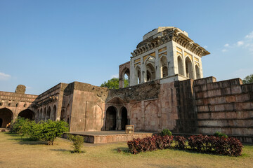 Ashrafi Mahal in Mandu, Madhya Pradesh, India. It was originally build by Mohammed Shah to be used as a madrasa means school for Islamic studies.