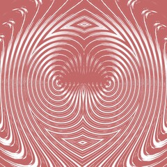 Abstract kaleidoscope background isolated in maroon color with circular white blur ornament centered in the center