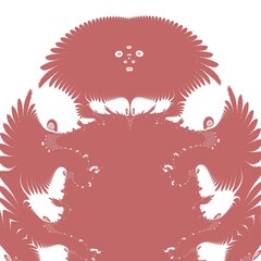 Fluid abstract background isolated in maroon color stylized art