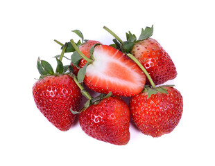 Fresh strawberry isolated on white background