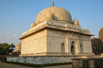 Tomb of Hoshang Shah in Mandu, Madhya Pradesh, India. It is the oldest marble mausoleum in India.