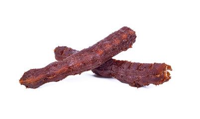 Ripe tamarind on white background