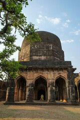 Fototapeta na wymiar Hathi Mahal in Mandu, Madhya Pradesh, India. Built in Moghul style of architecture.