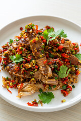 Stir-fried Mantis Shrimp or Crayfish with Chilli and Salt.